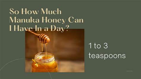 How Much Manuka Honey a Day: A Spoonful of Sunshine or a Jar of Chaos?